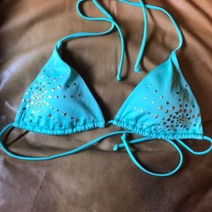Victoria’s Secret Turquoise Bikini Top Sz M